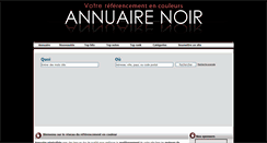 Desktop Screenshot of annuaire-noir.info