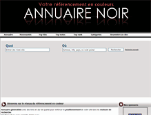 Tablet Screenshot of annuaire-noir.info